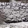 Rough stone wall in Carlops