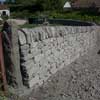 Collessie free-standing wall, steps and seat