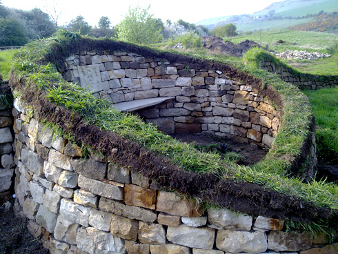 Example of Dry stone walling in Scotland