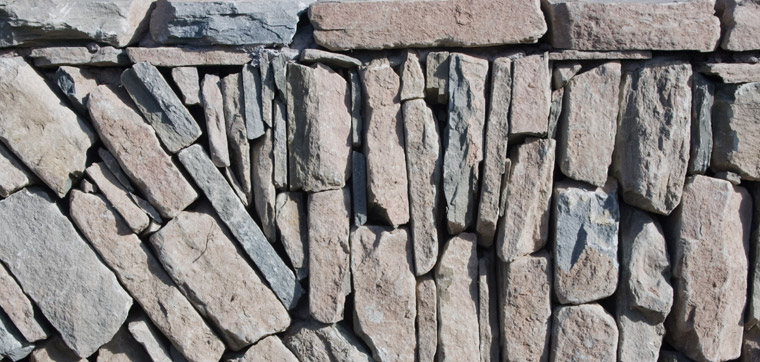 Dry stone walling features