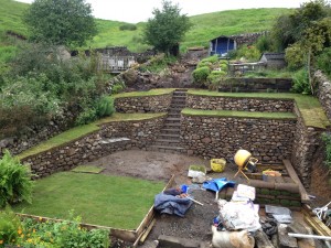 Carlops - retaining walls and steps