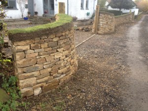 Dry stone wall