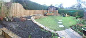 Garden stone walls