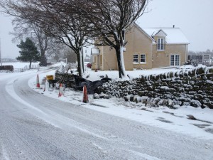 Repair to dry stone wall