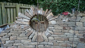 Dry stone garden features