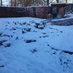 Building in the snow