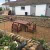 Dry stone seating area