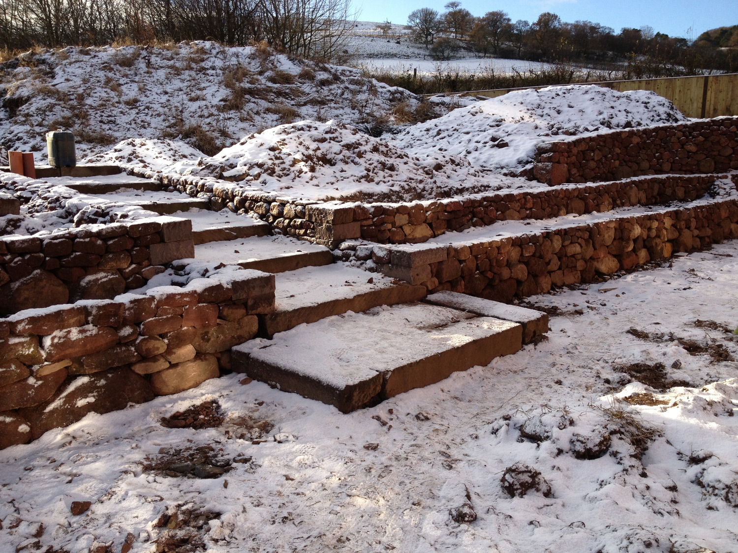 dry stone terraces