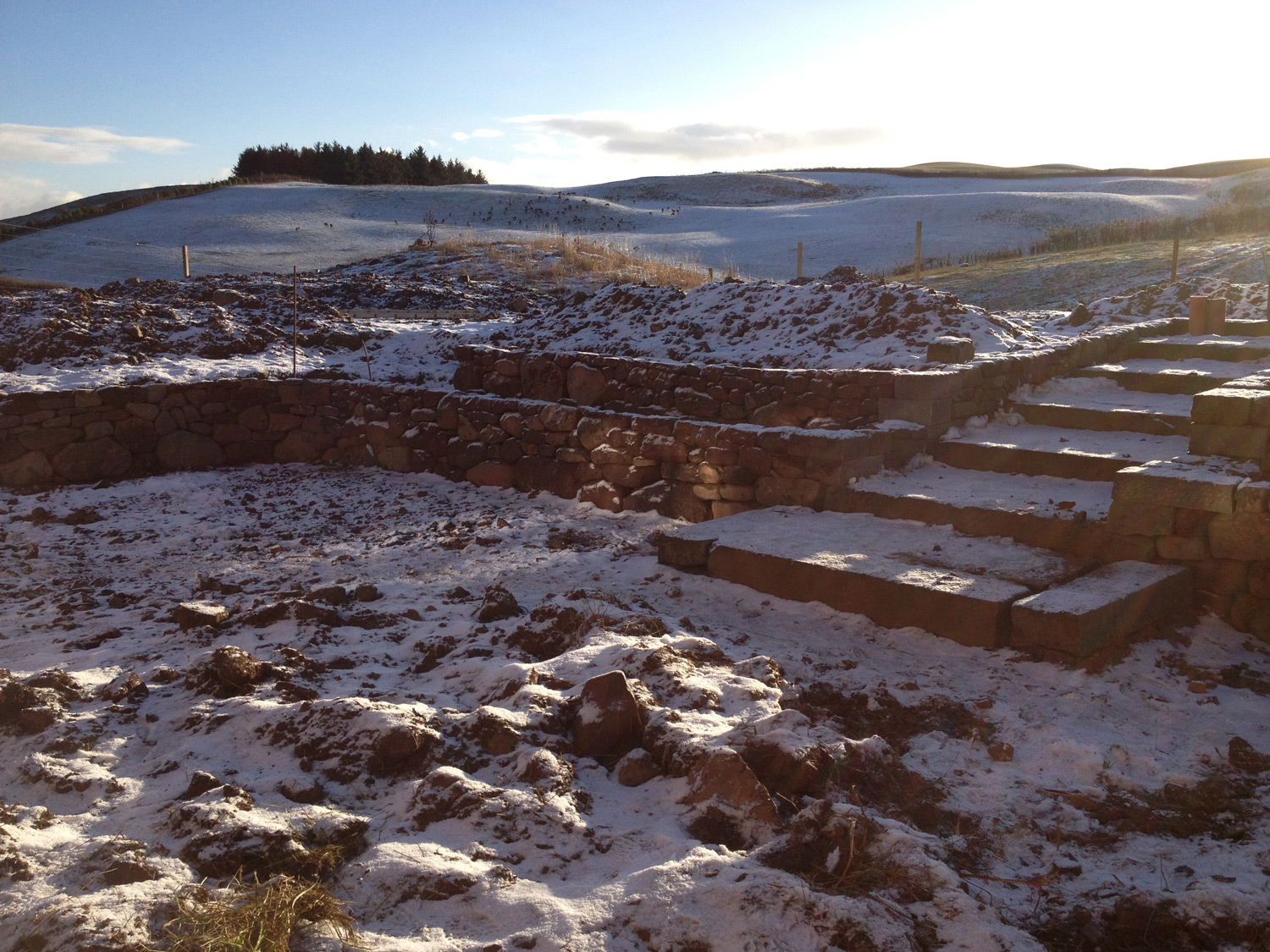 Dry stone terraces