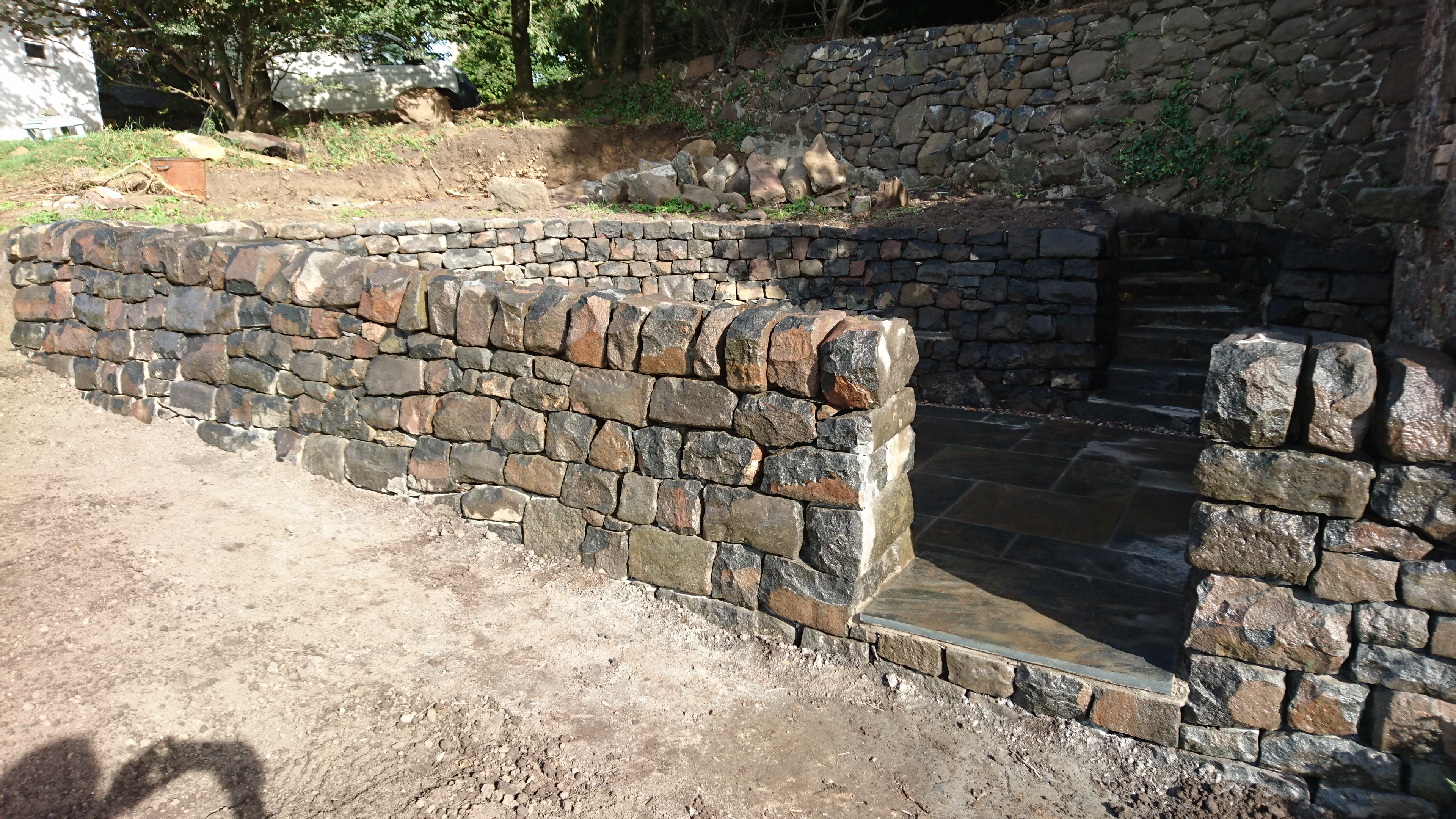 Dry stone wall