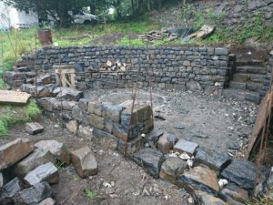 Dry stone walling