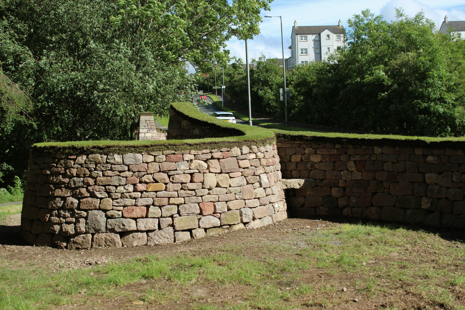 Dry stone entrance way