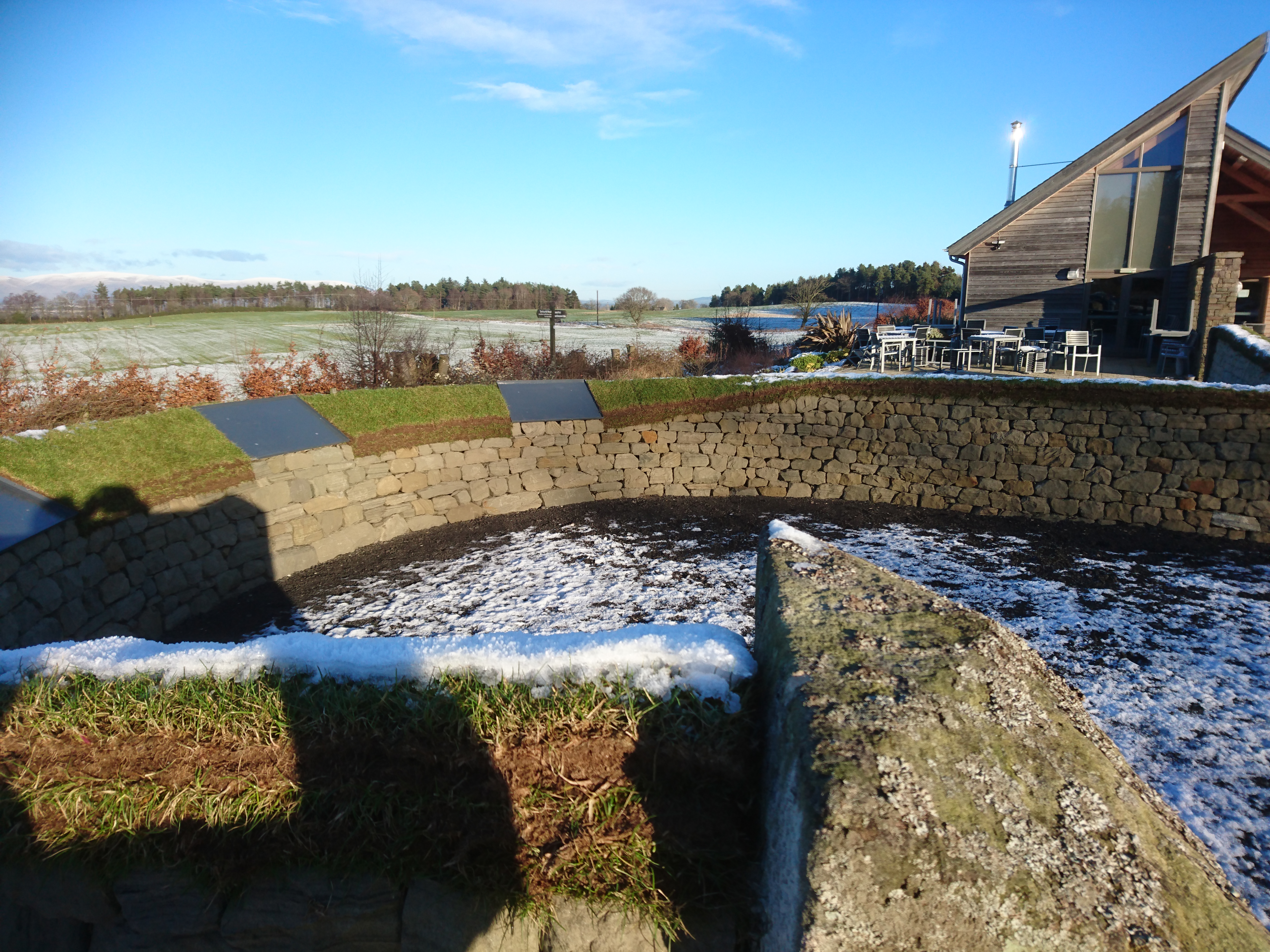 Dry stone information area