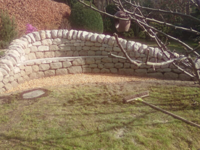 Edinburgh dry stone seating