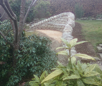 Edinburgh dry stone seating