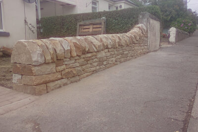 Milnathort dry stone wall