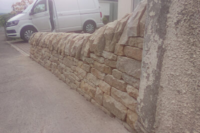 Milnathort dry stone wall