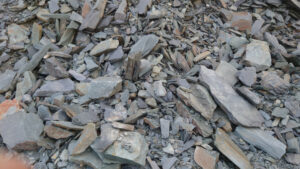 Craiglea slate pile