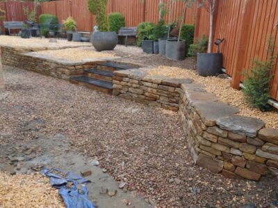 Alston stone and black limestone steps