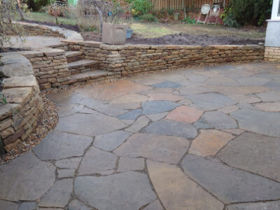 Murieston garden stone walls