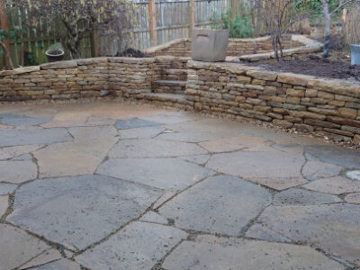 Murieston garden stone walls