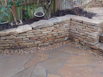 Murieston garden stone walls