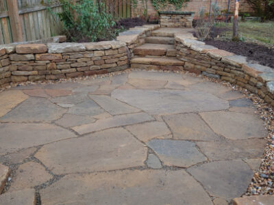 Murieston garden stone walls