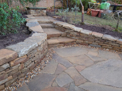 Murieston garden stone walls