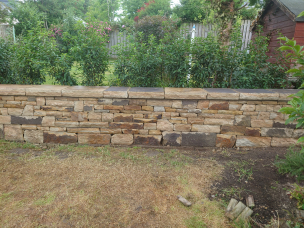 Garden stone walls