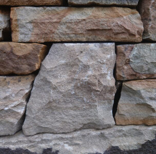 Garden stone wall in Edinburgh