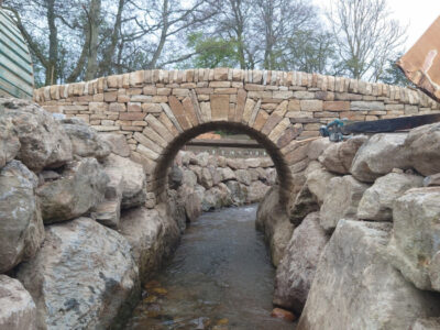 Dry stone bridge