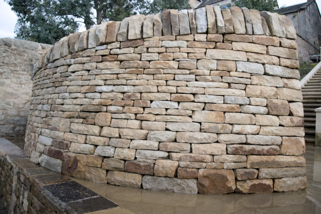 Edinburgh drystone garden bench